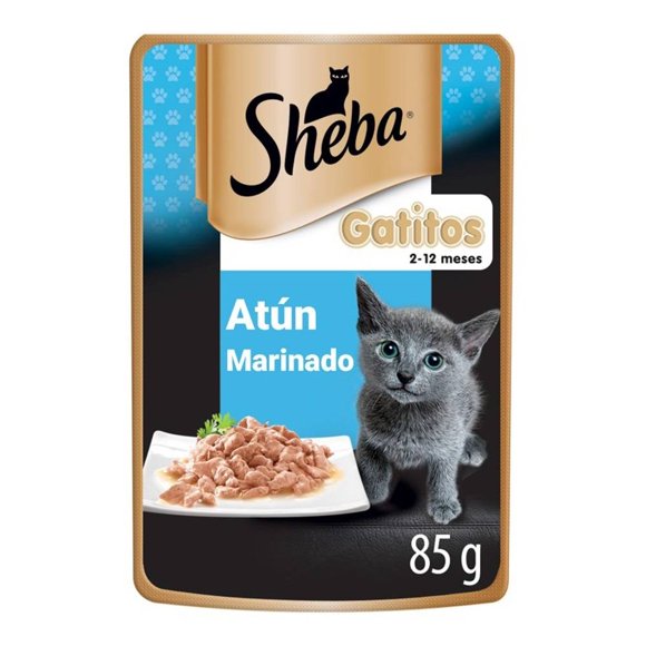 Alimento para Gato Sheba Gatitos Filetes Selectos Atún Marinado 85 g