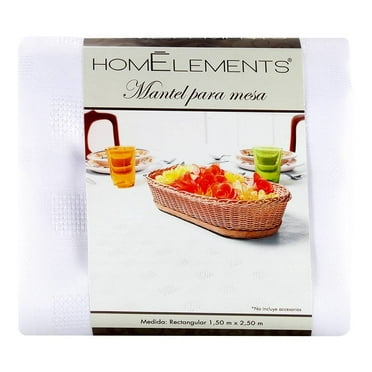 Mantel De Mesa Homelements Blanco 250 cm x 150 cm