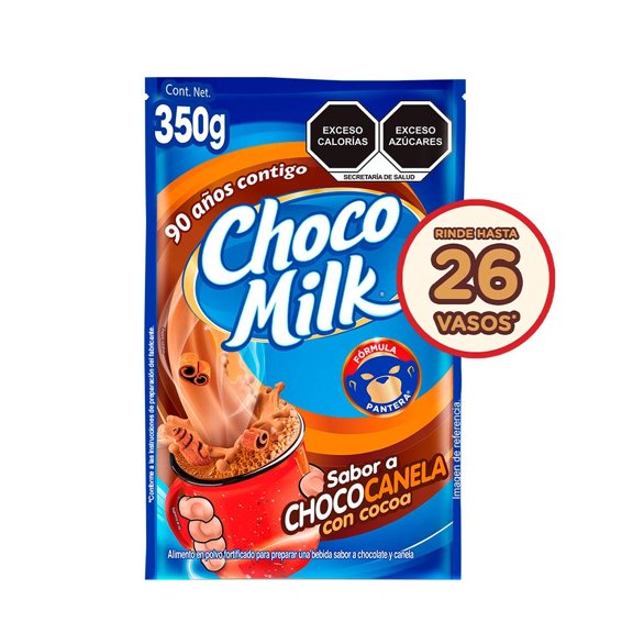 Chocolate en polvo Choco Milk sabor chococanela 350 g