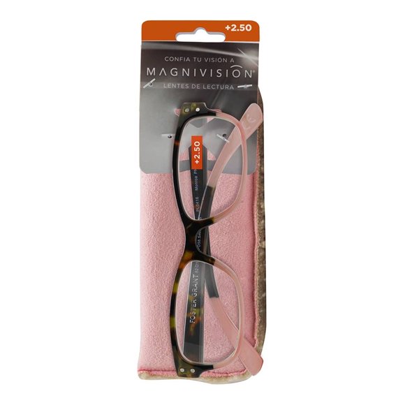 Lentes para vista cansada Magnivision Flex monroe + 2.5 rosa 1 pza