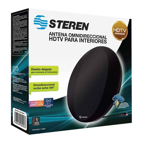 Antena Omnidireccional Steren HDTV para Interiores ANT9043