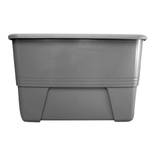 Caja Plastic Trends Atlanta Plástico 72 L con Tapa Gris