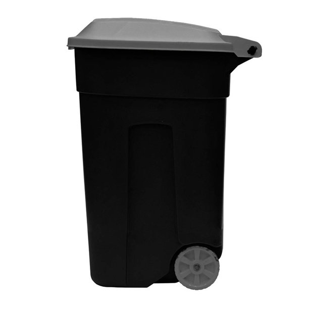 Bote de Basura Plastic Trends Tacho con Ruedas 135 L Negro