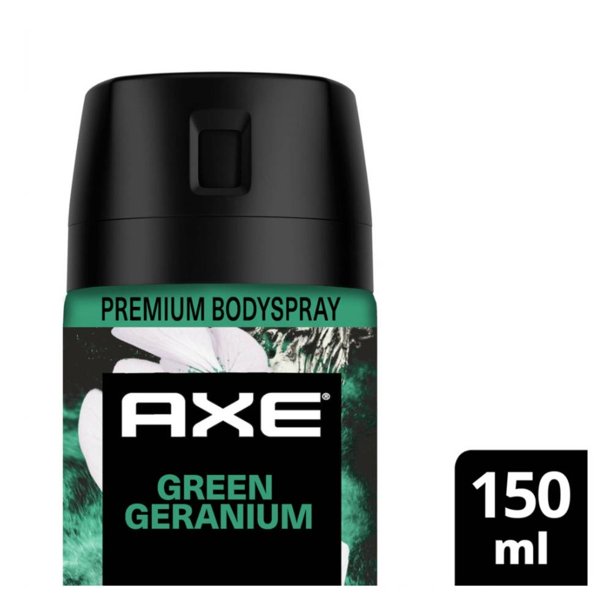 Desodorante Axe body spray green geranium cedro + pachuli 150 ml