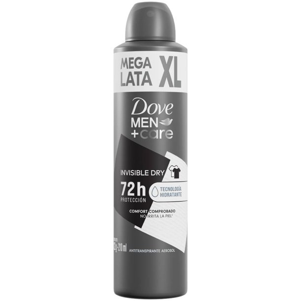 Desodorante Antitranspirante Hombre Dove Invisible dry en aerosol para caballero 210 ml