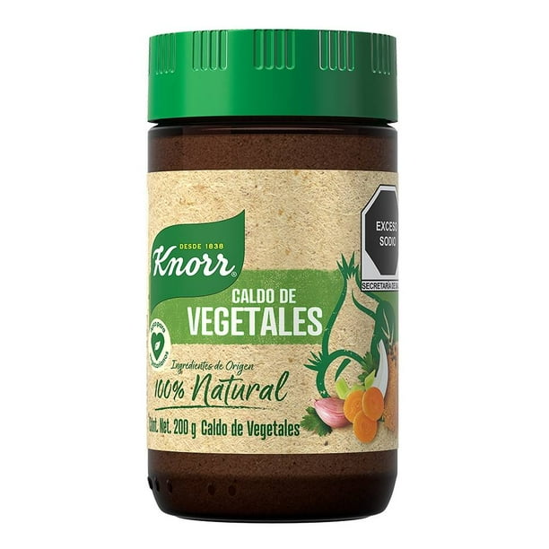 Caldo de vegetales Knorr 100% natural en polvo 200 g