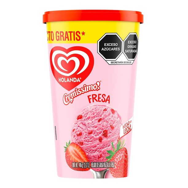 Helado Holanda sabor fresa 1.17 l