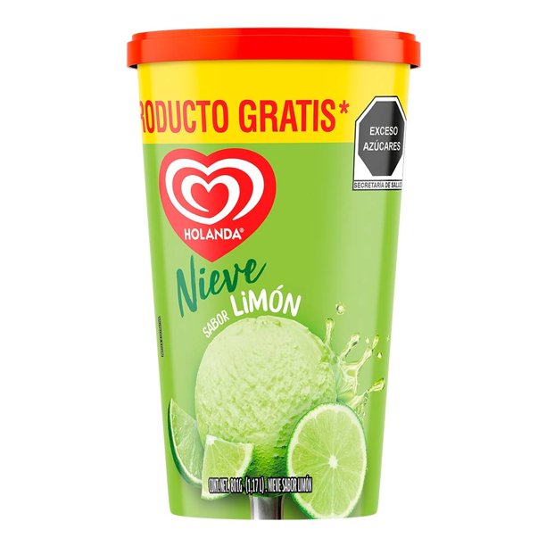 Nieve Holanda sabor limón 1.17 ml