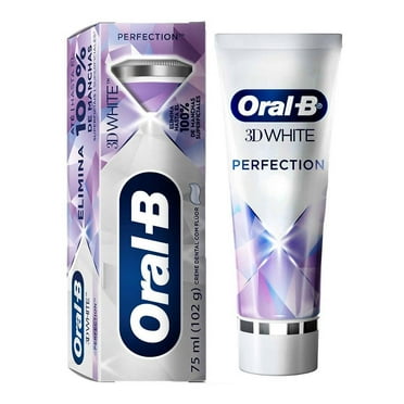 Pasta de dientes Oral-B 3D White Perfection, elimina manchas superficiales, contiene flúor 75 ml