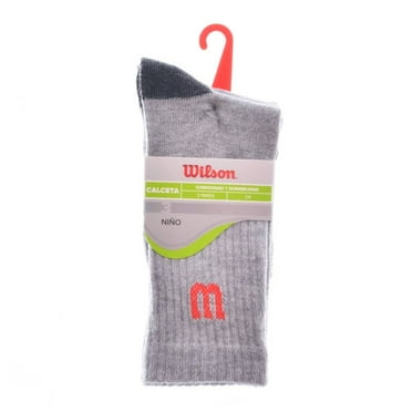 Calcetas Wilson para Hombre, 3 Pares Gris Talla CH