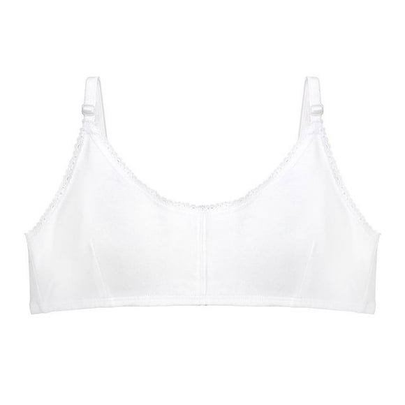 Brasier Carnival Teens para Niña Juvenil, Blanco Talla 12