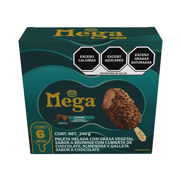 Paletas heladas Mega Mini Brownie 240 g