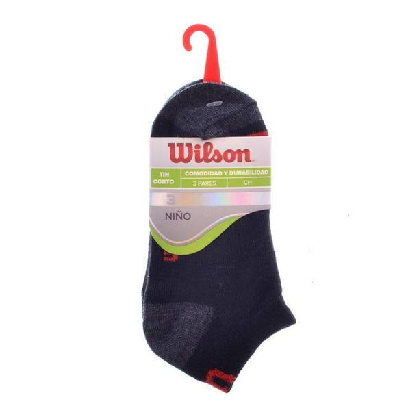 Tines Wilson para Niño, Corto Negro 3 Pares Talla CH de 14 a 18 cm