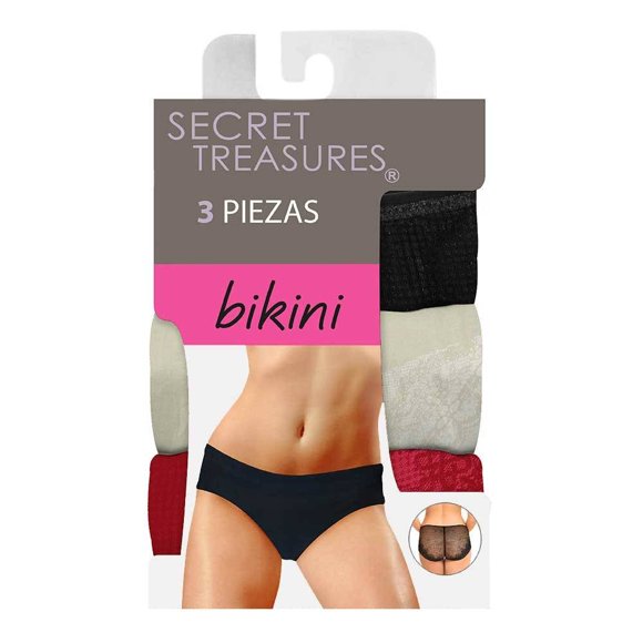 Bikini Secret Treasures para Mujer, Multicolor Liso Talla CH