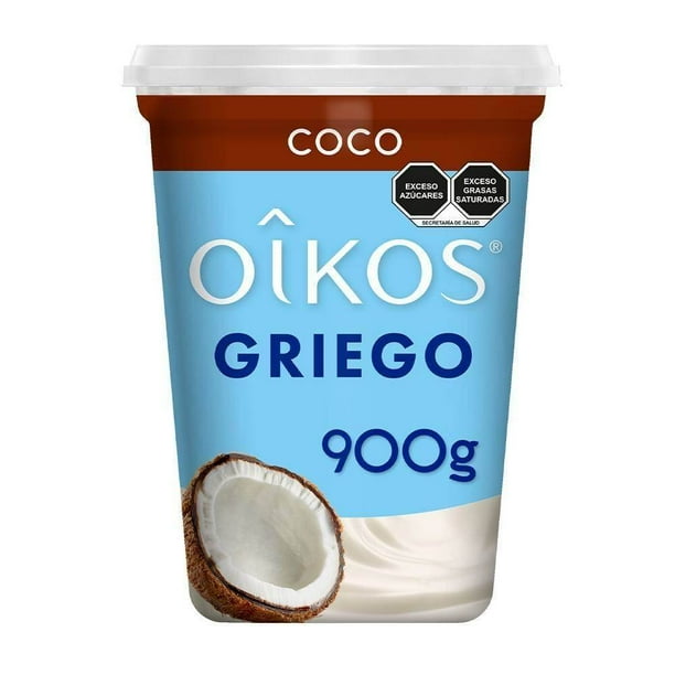 Yoghurt griego Oikos con coco rallado 900 g