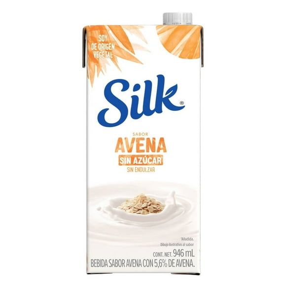 Bebida vegetal Silk sabor avena sin azúcar 946 ml