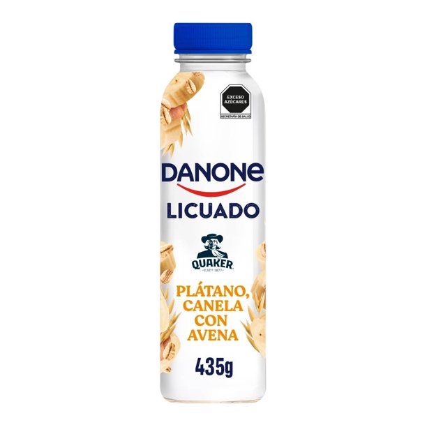 Yoghurt bebible Danone Licuado Quaker plátano canela y avena 435 g