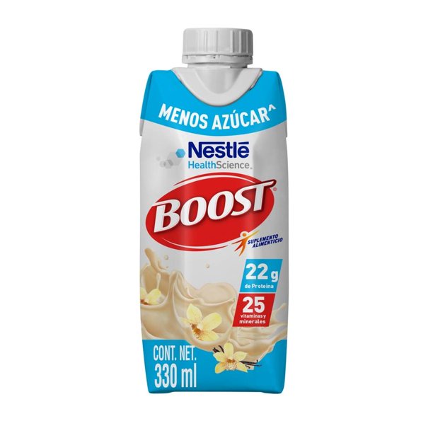 Suplemento Alimenticio Boost Menos Azúcar Sabor Vainilla 330ml c/u