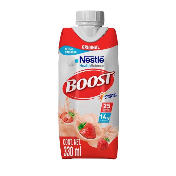 Suplemento Alimenticio Boost Original Original Sabor Fresa 330ml c/u