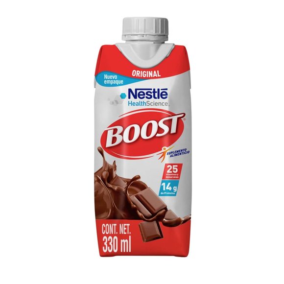 Suplemento Alimenticio Boost Original Original Sabor Chocolate 330ml c/u