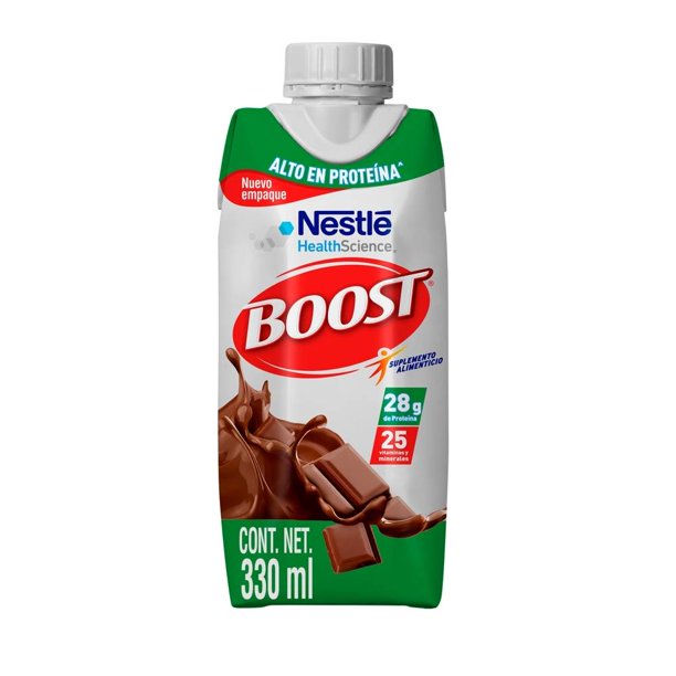 Suplemento Alimenticio Boost Boost Alto en Proteína Sabor Chocolate 330ml c/u