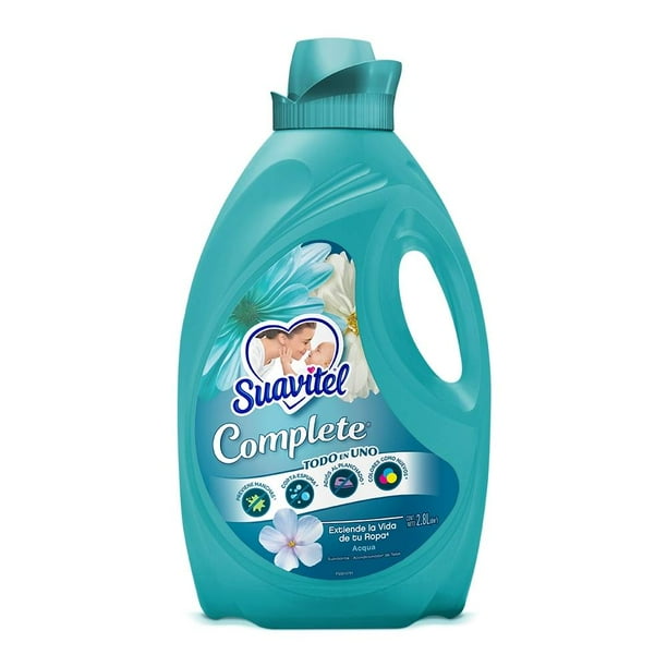 Suavizante de Ropa Suavitel Complete Acqua Suavidad Avanzada y Reduce Arrugas 2.8 L