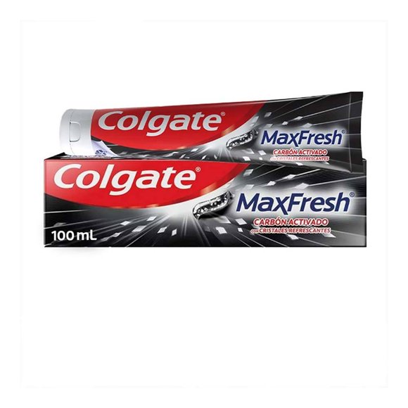 Pasta Dental Colgate Max Fresh Carbón Activado con Cristales Refrescantes 100 ml