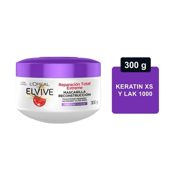 Tratamiento capilar L'Oréal Elvive reparación total extreme cabello muy dañado 300 g