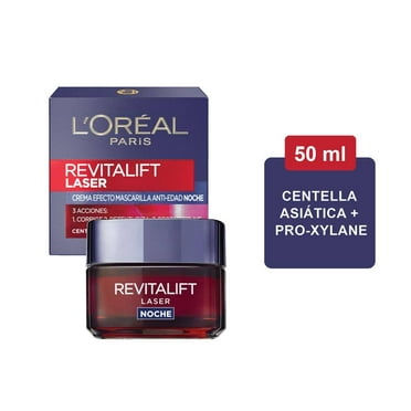 Crema facial L'Oréal Paris Revitalift laser X3 mascarilla antiarrugas noche 50 ml