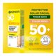 thumbnail image 3 of Protector solar facial Garnier Skin Active antioleosidad toque seco crema tono medio fps 50+ con vit c 40 ml, 3 of 4