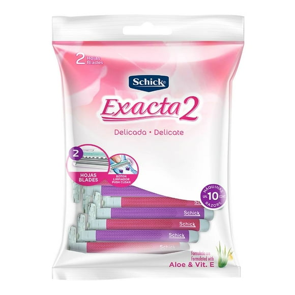 Máquina para afeitar Schick Schick Exacta 2 exacta 2 con aloe 1 paquete con 10 pzas