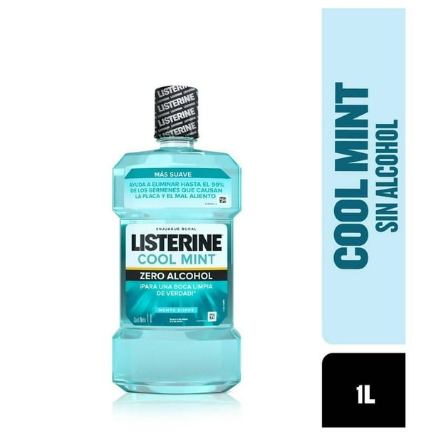 Enjuague bucal Listerine Cool Mint zero alcohol 1 l