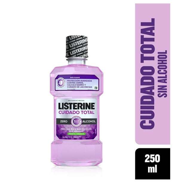 Enjuague bucal Listerine Cuidado Total Zero menta fresca 250 ml