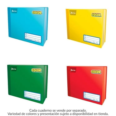 Cuaderno italiano Norma Color cosido cuadro grande 100 hojas varios colores 1pza