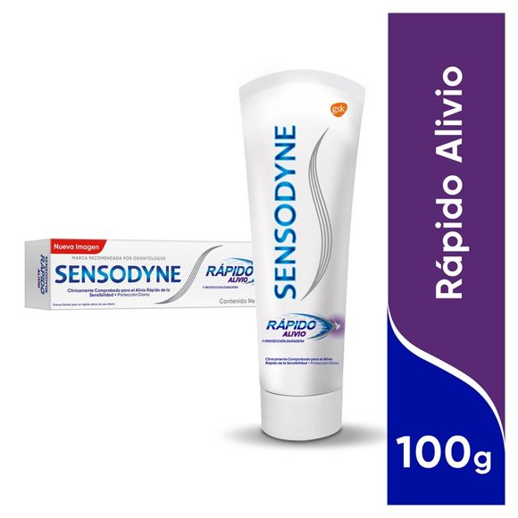 Pasta dental Sensodyne para sensibilidad rápido alivio 100 g