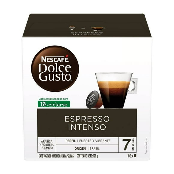 Cápsulas de café Nescafé Dolce Gusto Espresso Intenso 16 pzas