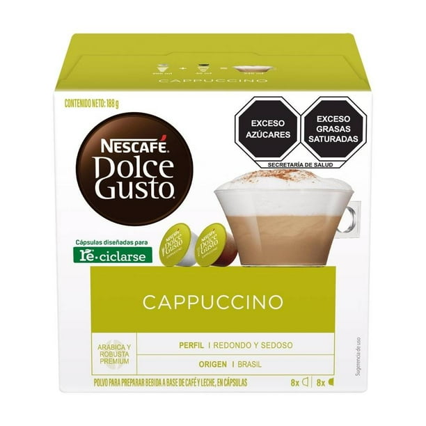 Cápsulas de café Nescafé Dolce Gusto Cappuccino 16 pzas