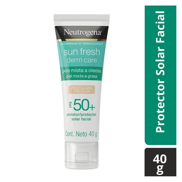 Protector solar Neutrogena Sunfresh facial FPS 50+ tono claro 40 g