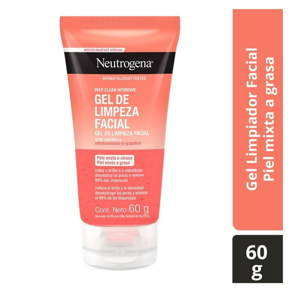 Gel de limpieza facial Neutrogena Deep Clean Intensive piel mixta a grasa 60 g