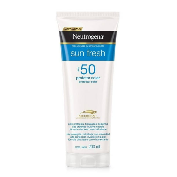 Protector solar Neutrogena cuerpo y rostro FPS 50 sunfresh 200 ml