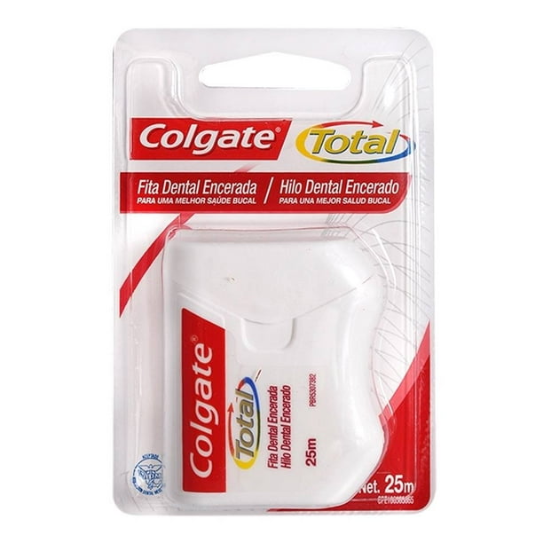 Hilo dental Colgate Total encerado 25 m