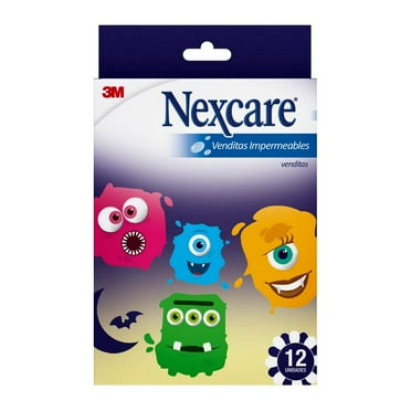 Venditas Nexcare impermeables diseño monstruos 12 pzas