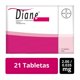 thumbnail image 1 of Diane Ciproterona 2.00mg, Etinilestradiol 0.035mg 21 tabletas, 1 of 4