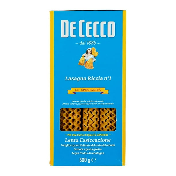 Lasagne De Cecco larga doppia riccia 500 g