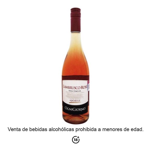 Vino Rosado Lambrusco OgniGiorno Dell Emilia Amabile Espumoso 750 ml