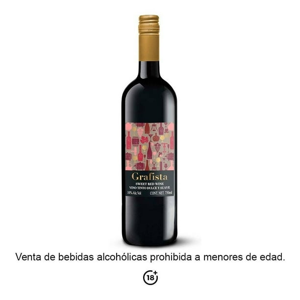 Vino Tinto Grafista dulce y suave 750 ml