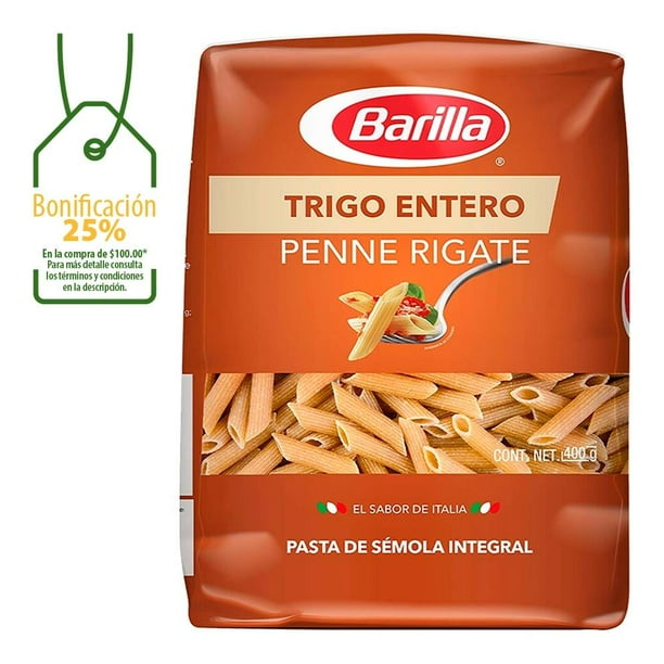 Pasta Barilla Trigo Entero penne rigate 400 g