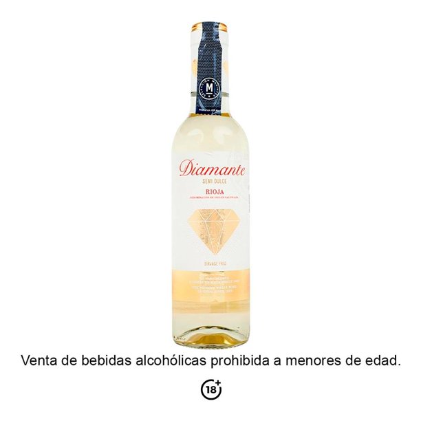 Vino Blanco Diamante original semi dulce 375 ml