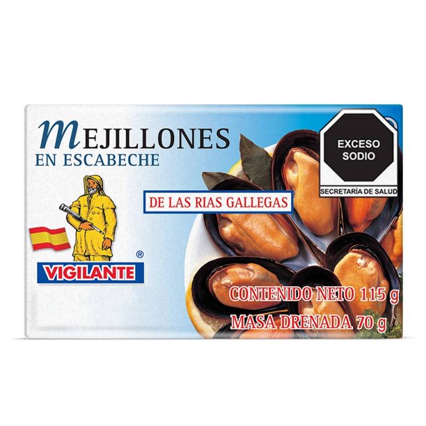 Mejillones Vigilante en escabeche de las rías gallegas 115 g