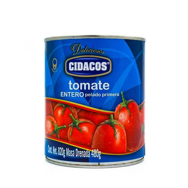 Tomates pelados Cidacos enteros en lata 800 g